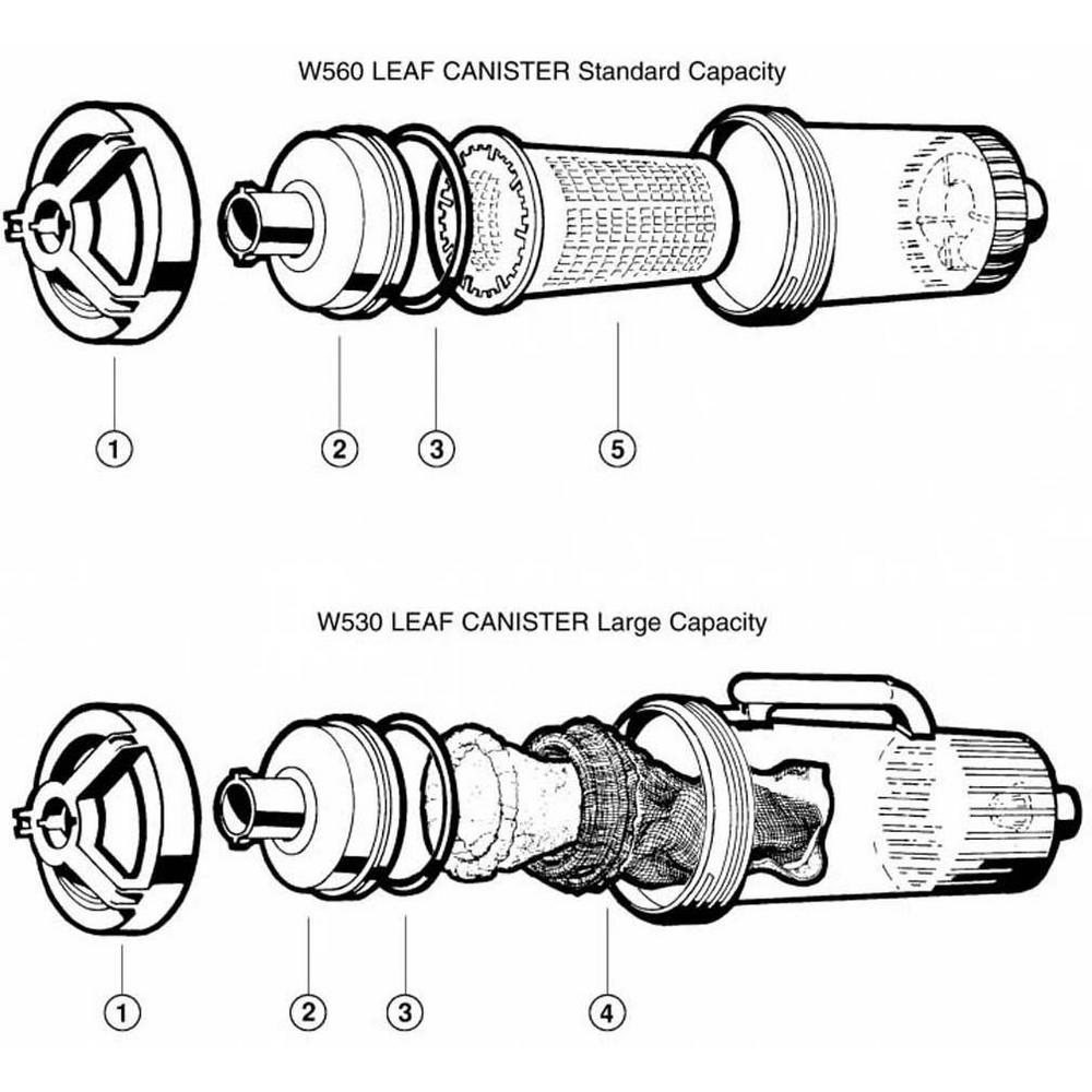 Hayward Leaf Canister Replacement Parts image