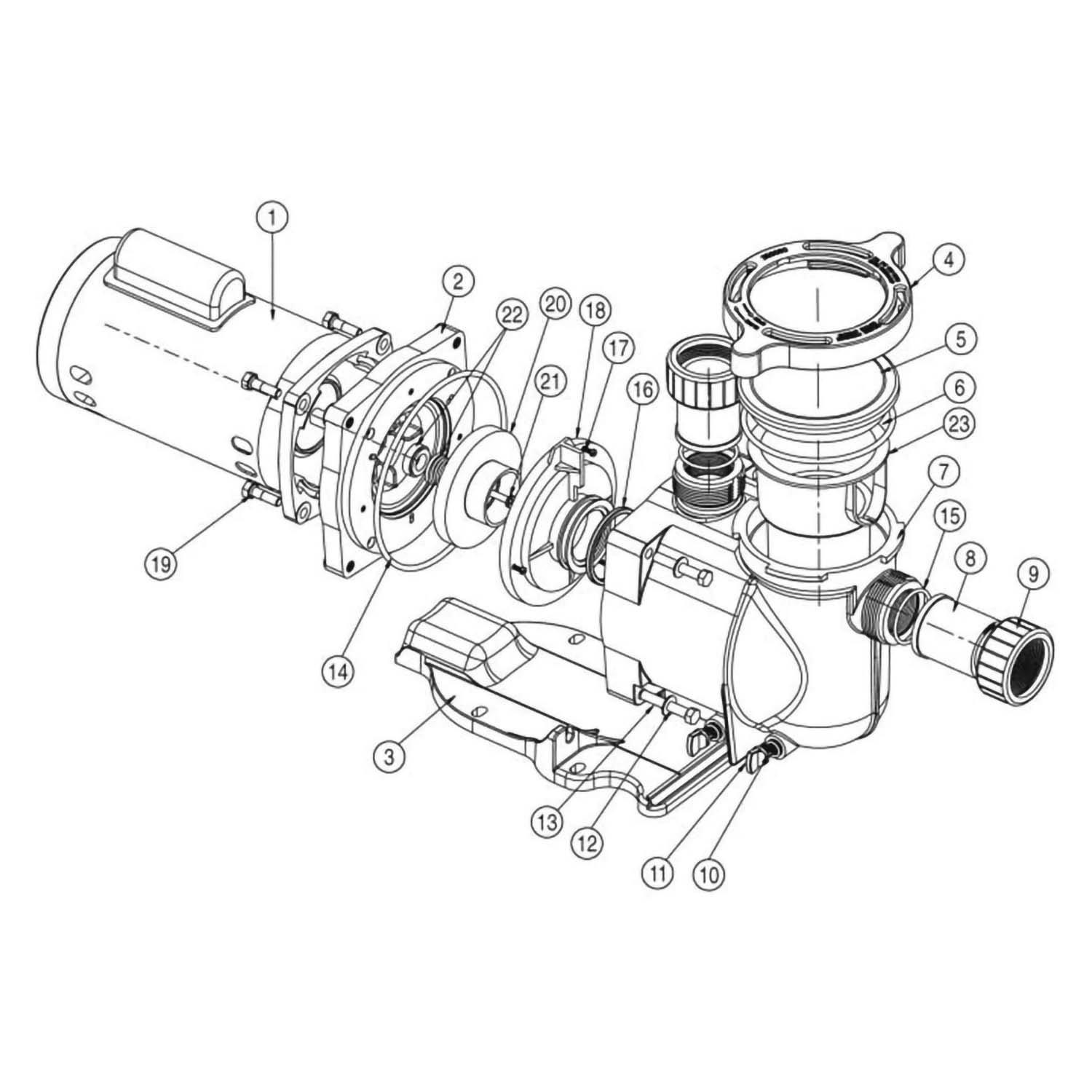 Sta-Rite SuperMax Pool Pump Parts