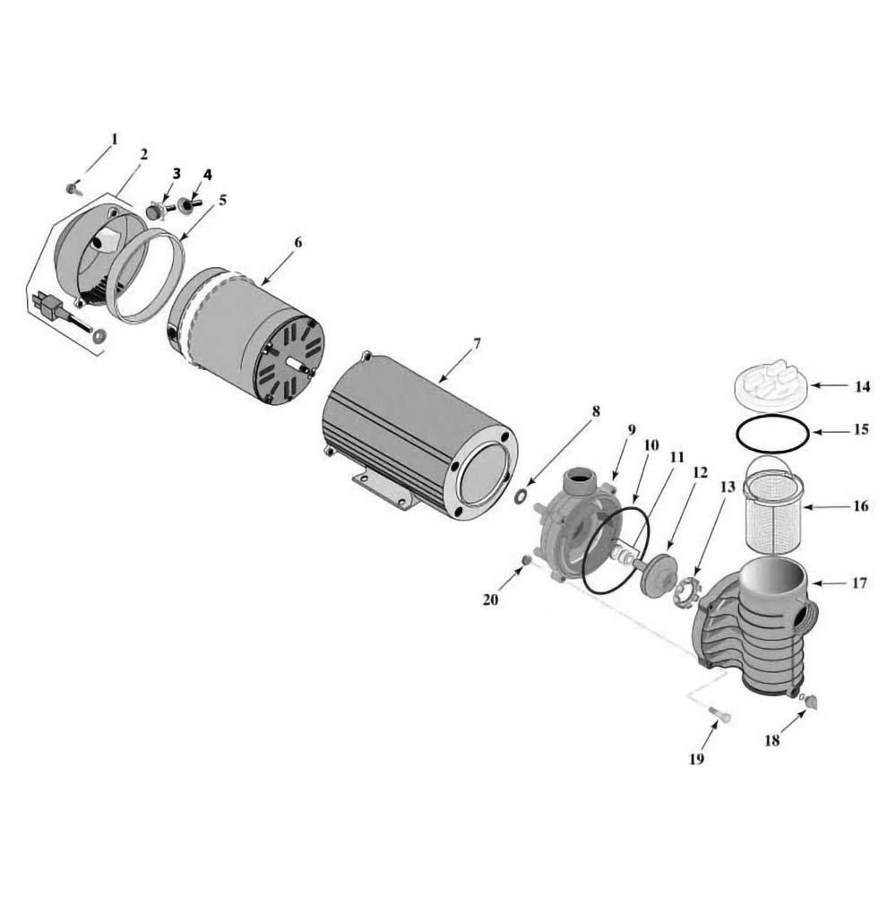 Sta-Rite ABG Series ABG Series w/Canopy  25 Cord Part List