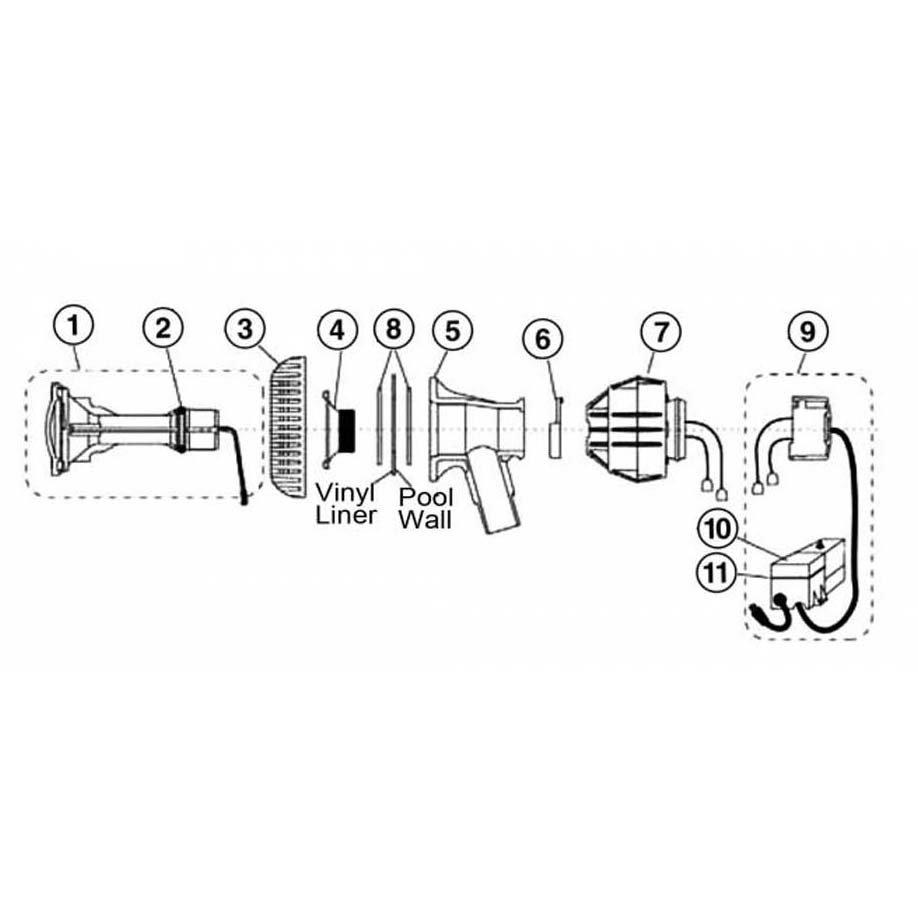 Pentair CAL Color AquaLuminator Part List