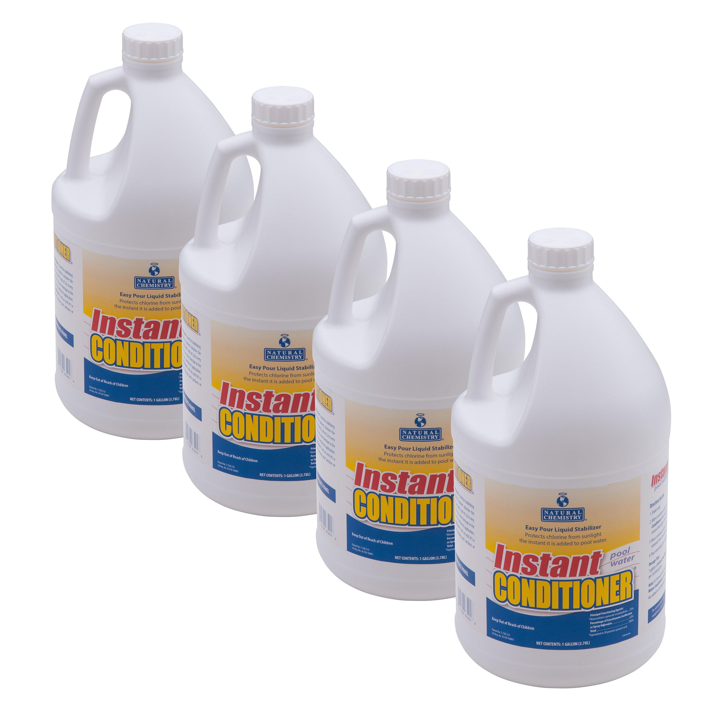 Natural Chemistry  Instant Pool Water Conditioner 1 Gallon 4 Pack