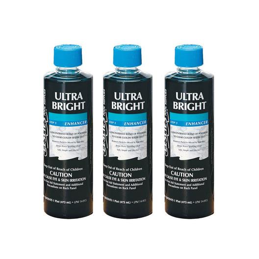 Leslie's  Ultra Bright Advanced Pool Water Clarifier 1 Pint 3-Pack