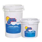 In The Swim  Sanitize  Shock Bundle  3 Inch Chlorine Tablets 50 lbs and Calcium Hypochlorite Pool Shock 25 lbs.