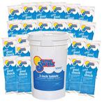 In The Swim  Sanitize  Shock Bundle  3 Inch Chlorine Tablets 50 lbs and Super Pool Shock 24 x 1 lb Bags