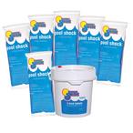In The Swim  Sanitize  Shock Bundle  3 Inch Chlorine Tablets 10 lbs and Pool Shock 6 x 1 lb Bags