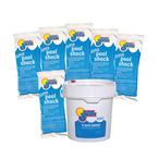 In The Swim  Sanitize  Shock Bundle  3 Inch Chlorine Tablets 10 lbs and Super Pool Shock 6 x 1 lb Bags