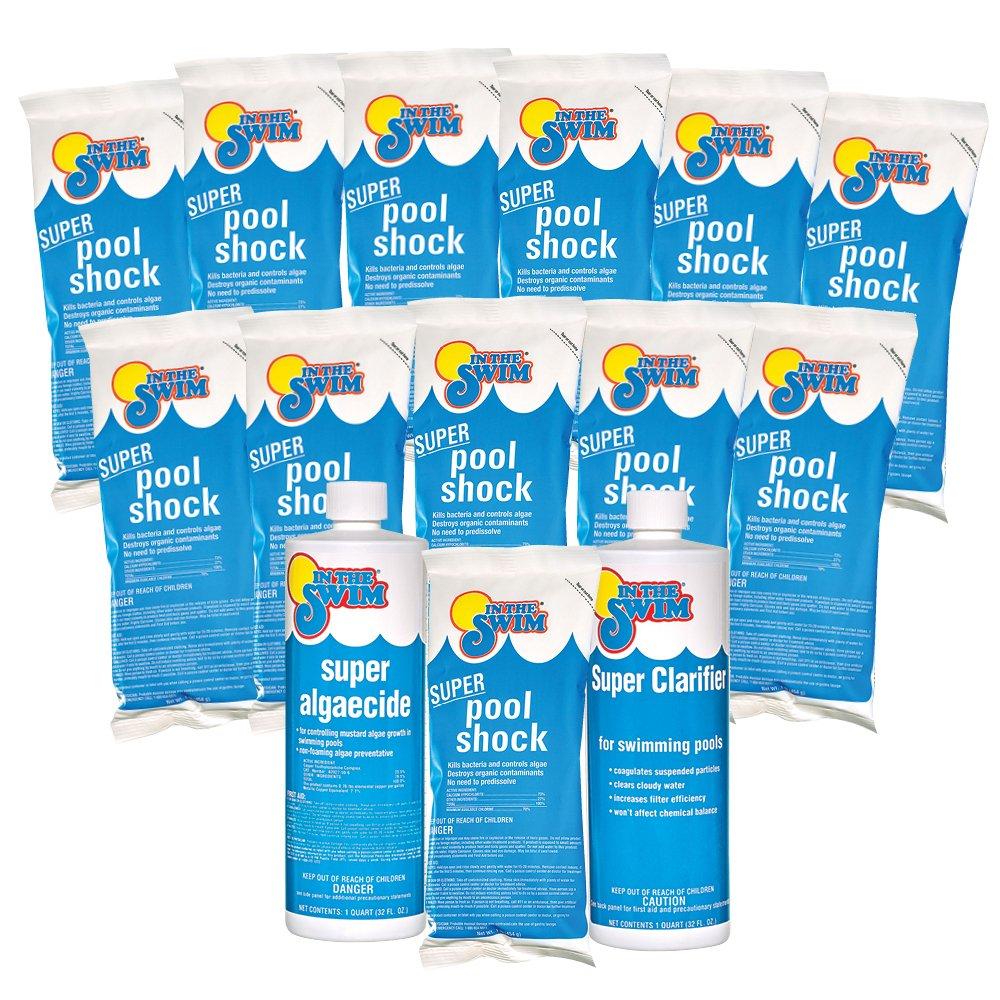 Super Algae Attack Pack Super Pool Shock 12 x 1 lb. Bags Super