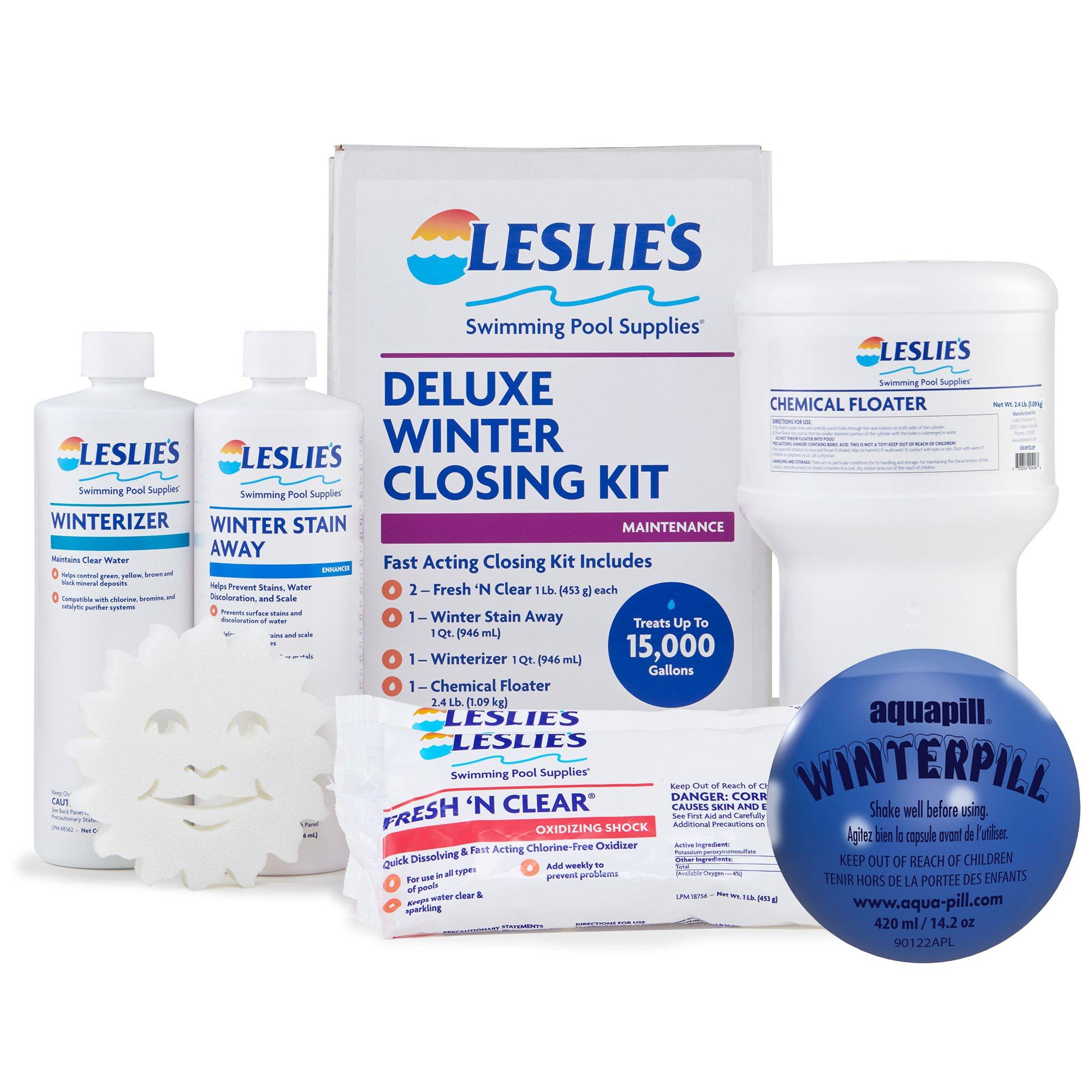 Leslie's  Winter Pool Closing Kit up to 15,000 Gallons with WinterPill Pool Winterizer Bundle