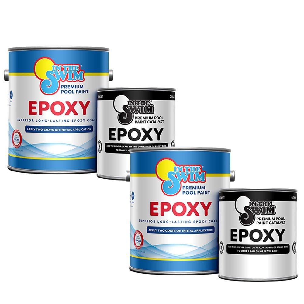In The Swim  Premium High Build Epoxy Pool Paint Dark Blue 2 x 1 Gallon