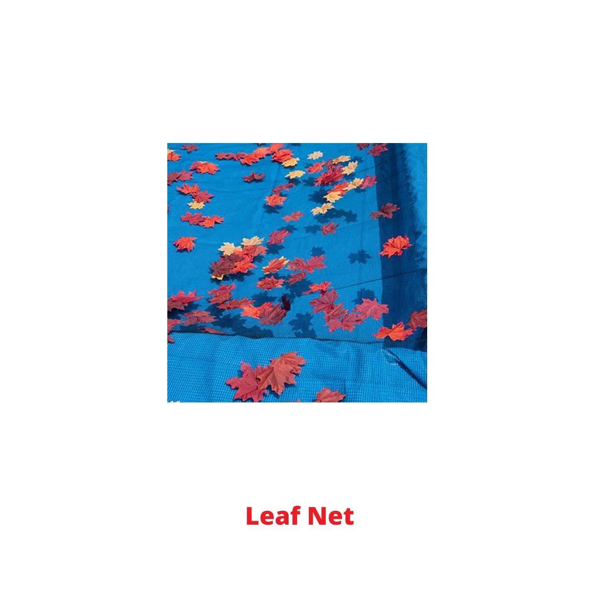 20' x 40' Rectangle Economy In Ground Winter Pool Cover 8-Year with Leaf Net and Chemical Closing Kit Bundle