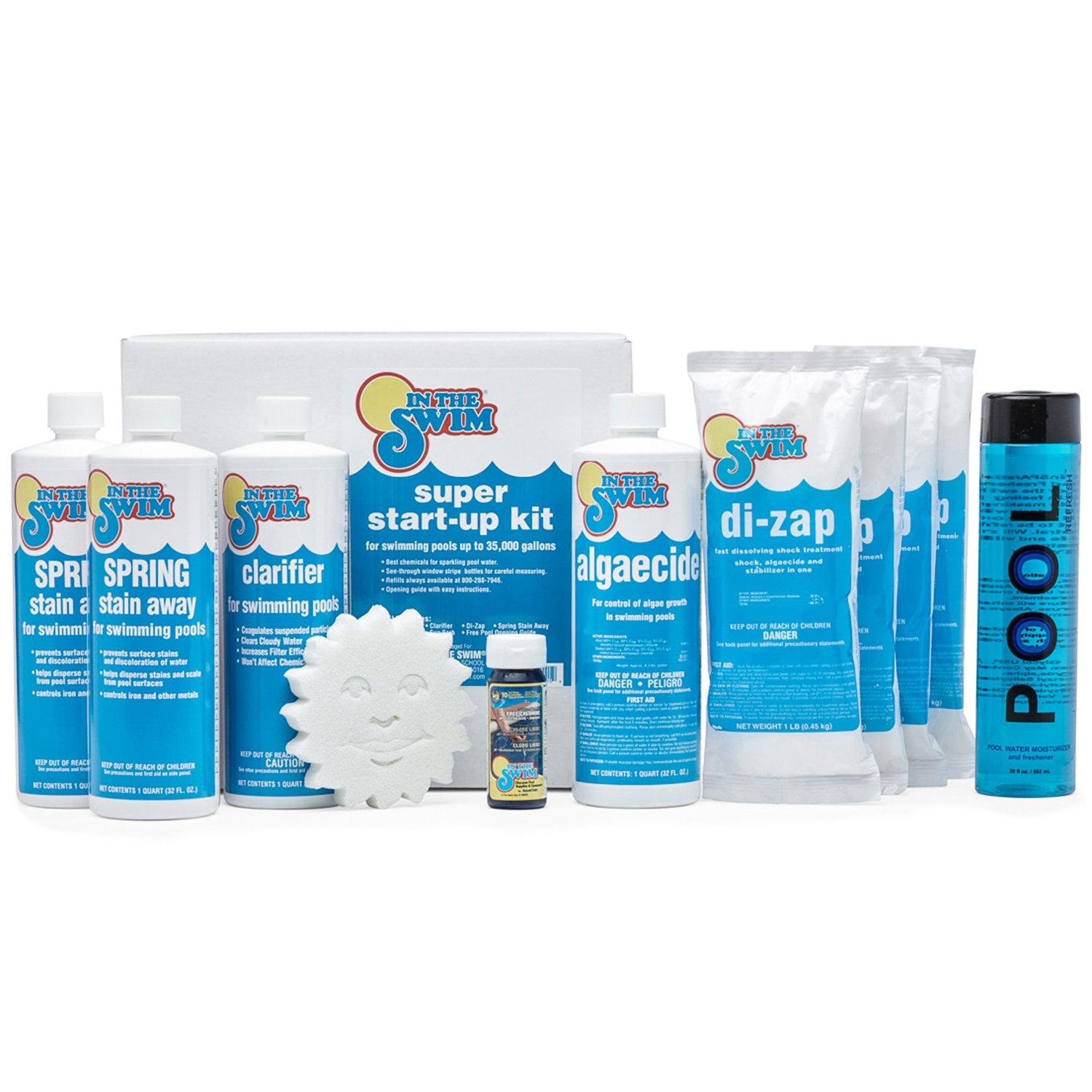 Super Pool Start-Up Chemical Kit Up to 30,000 Gallons with Pool Refresh Bundle