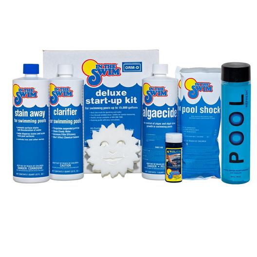 Deluxe Pool Start-Up Chemical Kit Up to 15,000 Gallons with Pool Refresh Bundle