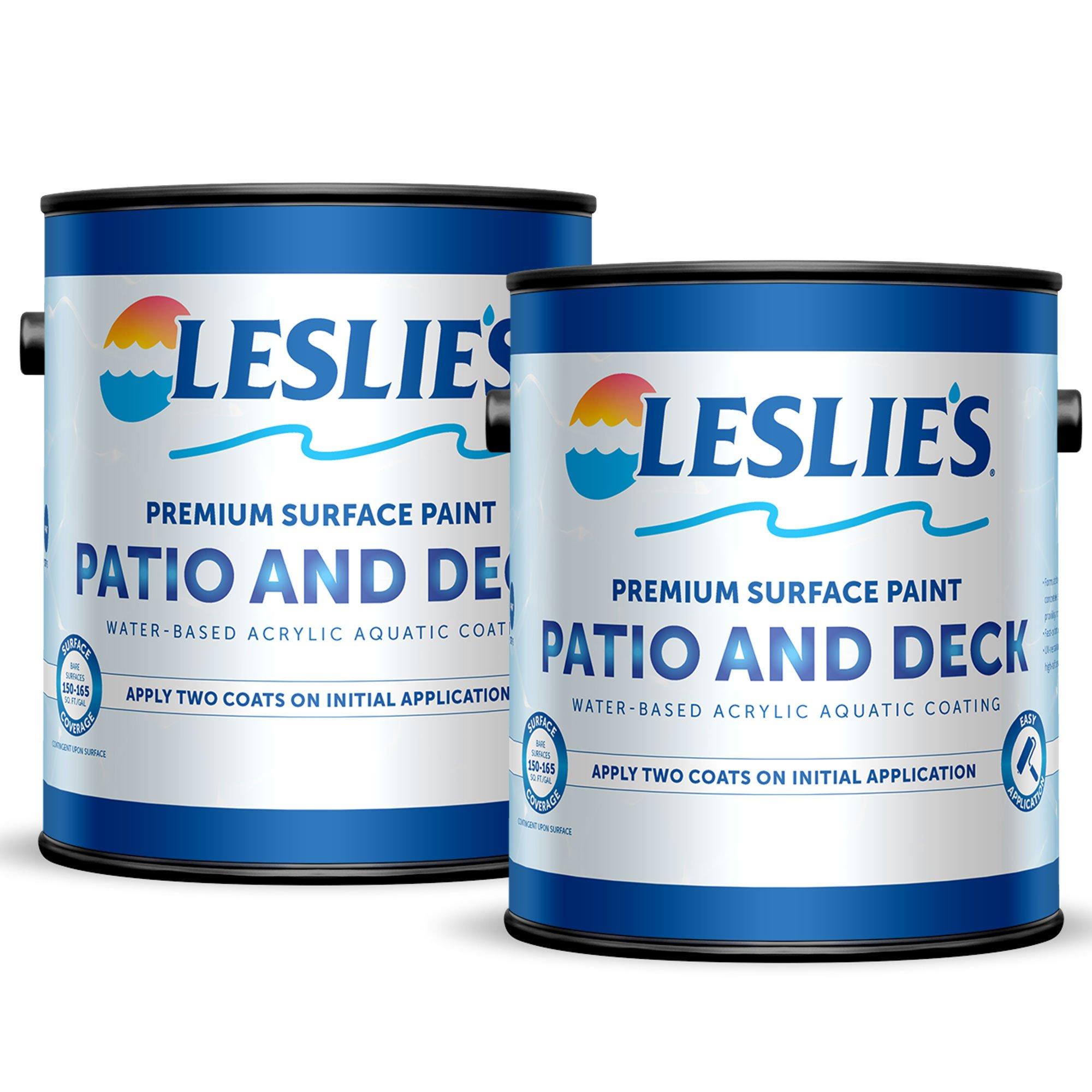 Leslie's  Premium Patio  Deck Paint 2 Gallons Honey Mist