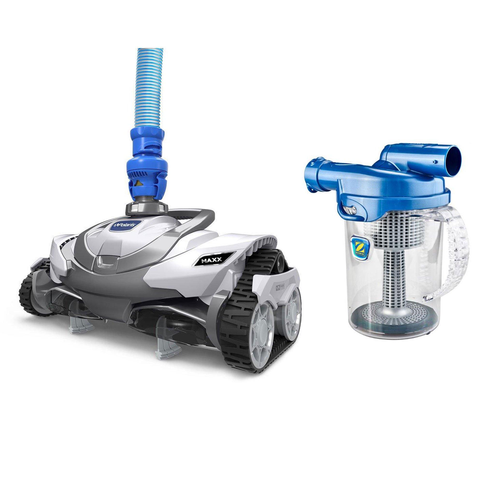 Polaris MAXX Suction Pool Cleaner with Zodiac Cyclonic Leaf Catcher Bundle