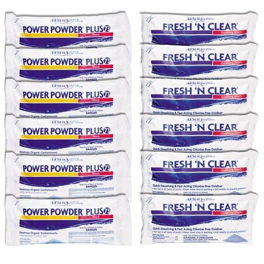 Power Powder Plus 6-pack and Fresh N Clear Chlorine Free 6-pack