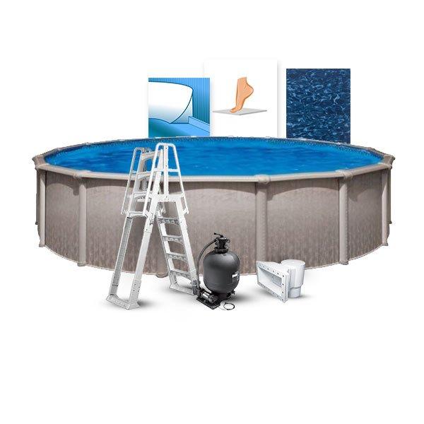 33' Round Above Ground Pool With 52