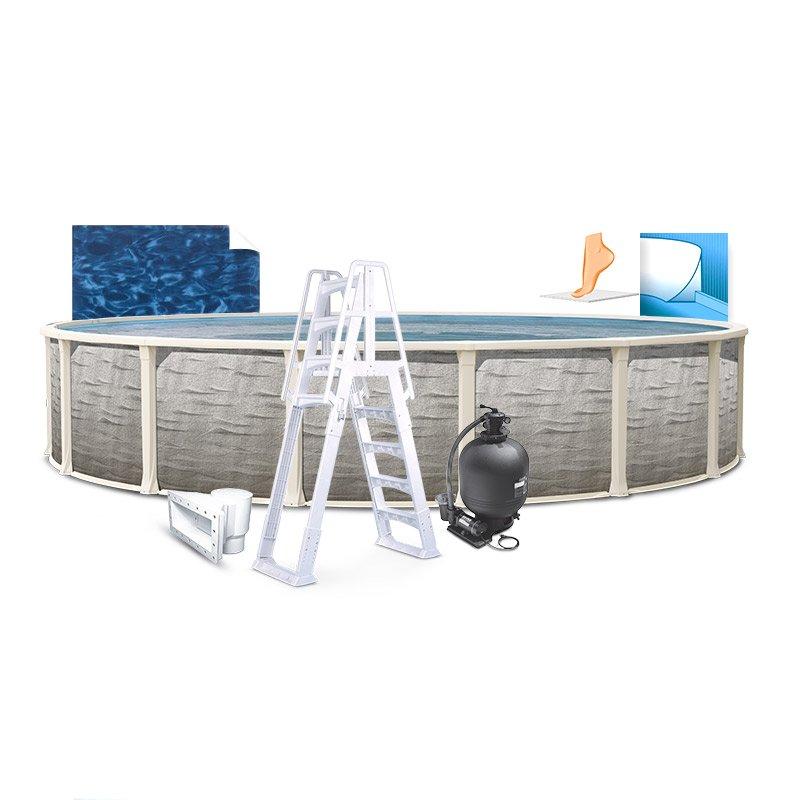 18' Round Above Ground Pool with 52