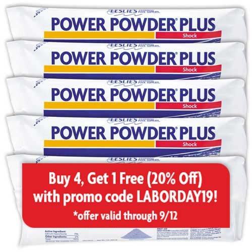 Power Powder Plus Pool Shock, 1 lb Bag, 5 Pack