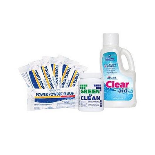 Green to Clean Power Powder Pro 6-Pack  Clear Aid Bundle