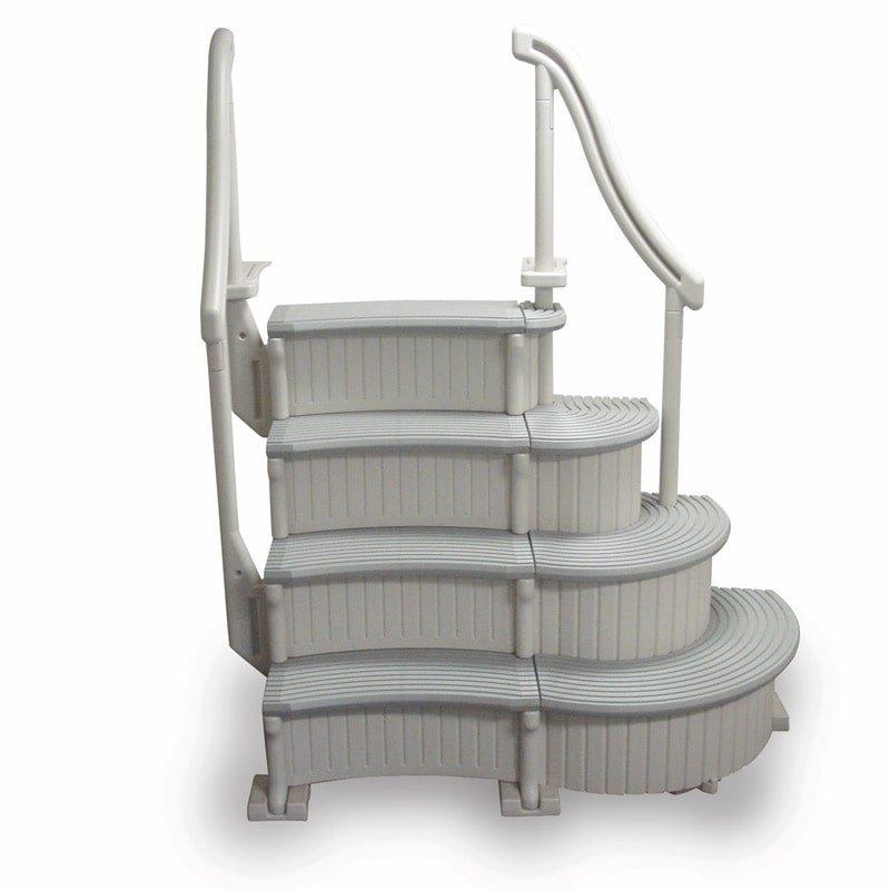 confer curve inground swimming pool steps