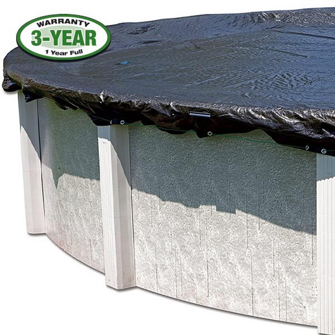 Pool Covers & Reels Green 12' x 24' Oval Above Ground Swimming Pool Mesh Winter Cover 15 Year