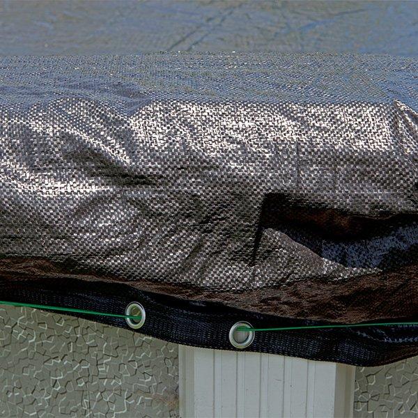 Fine Mesh 16 x 25 Oval Winter Pool Cover with 45 Cover Clips