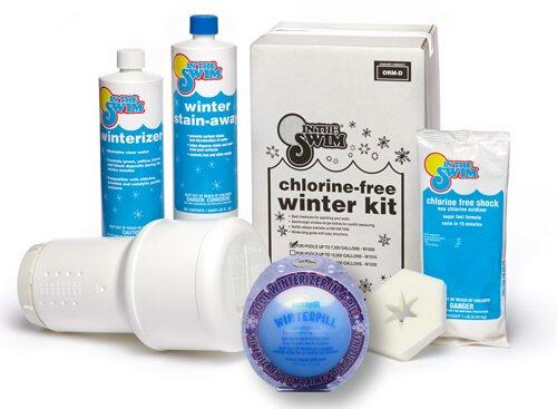 Deluxe Pool Closing Kit up to 15,000 Gallons with WinterPill Pool Winterizer Bundle