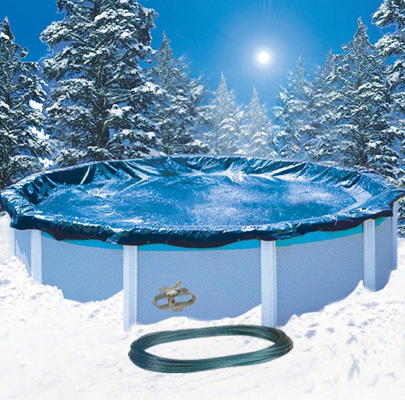 Pool Cover + Leaf Catcher Bundle