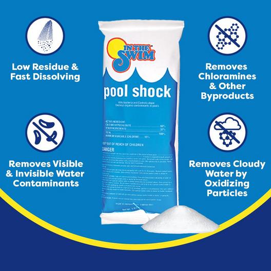 In The Swim  Pool Shock Treatment 1lb Bags  24 Pack