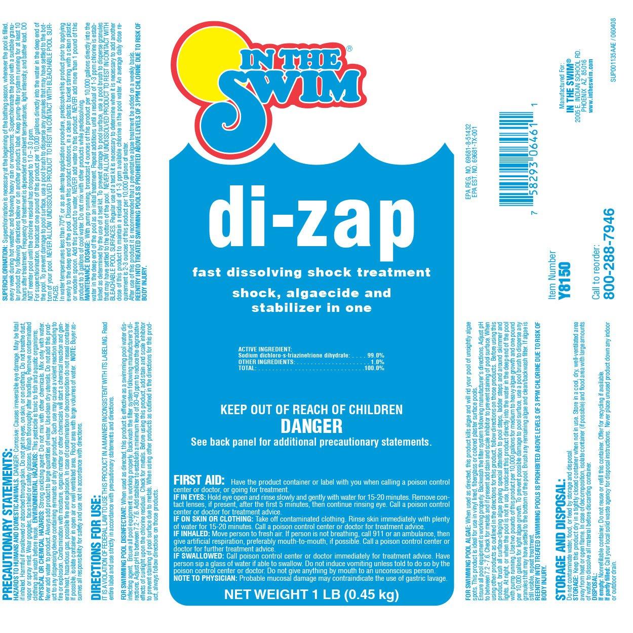 In The Swim  Di-Zap Multi-Shock 6 x 1 lb Bags