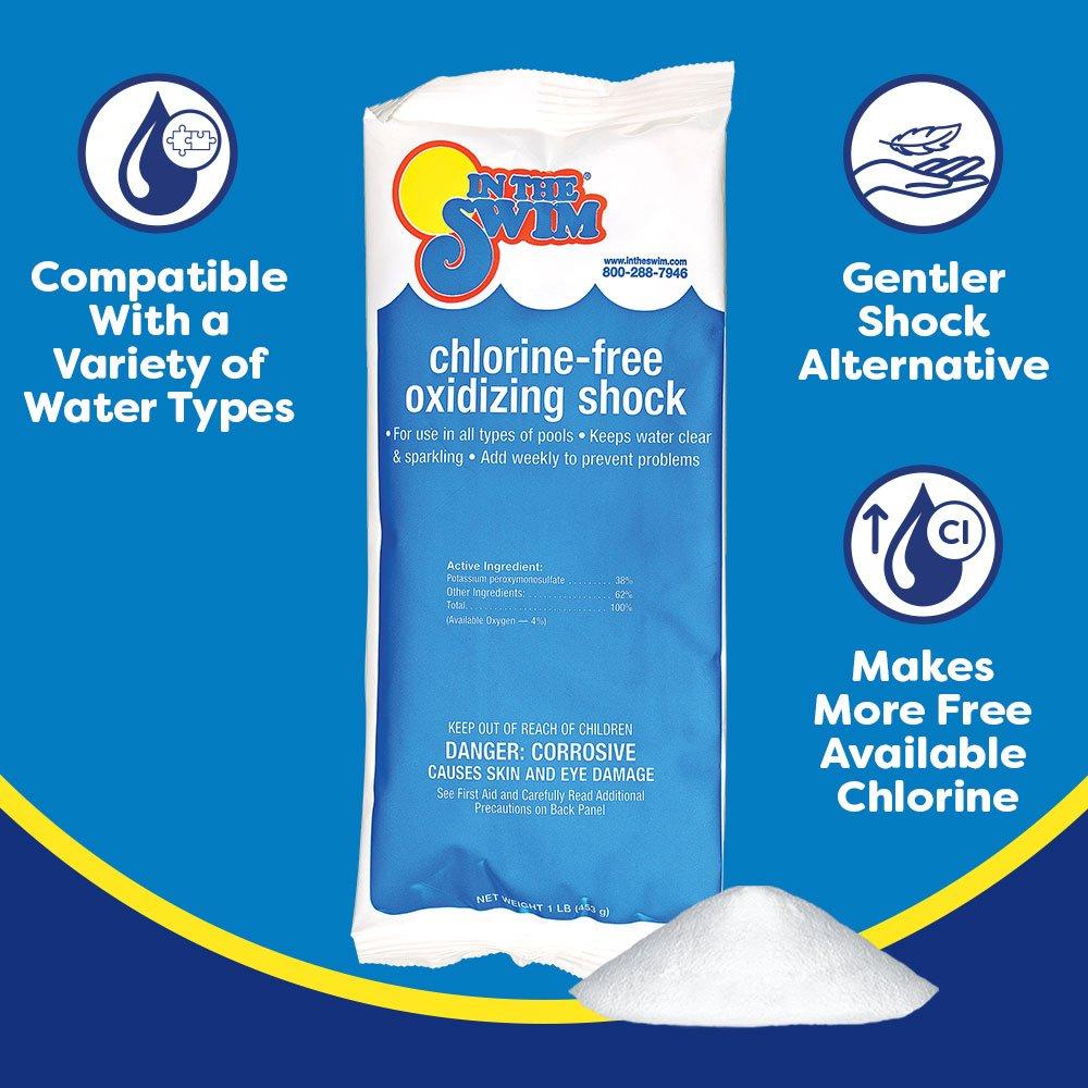 In The Swim  Chlorine-Free Pool Shock 6 x 1 lb Bags