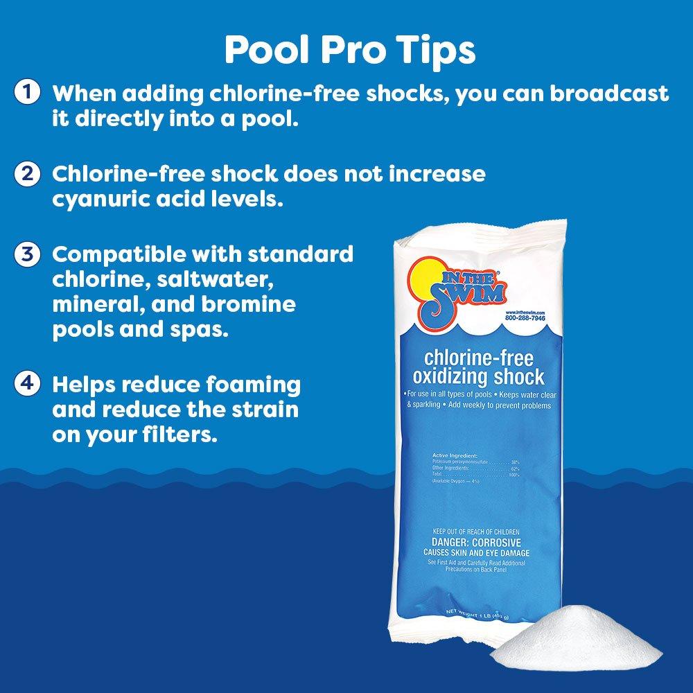 In The Swim  Chlorine-Free Pool Shock 24 x 1 lb Bags