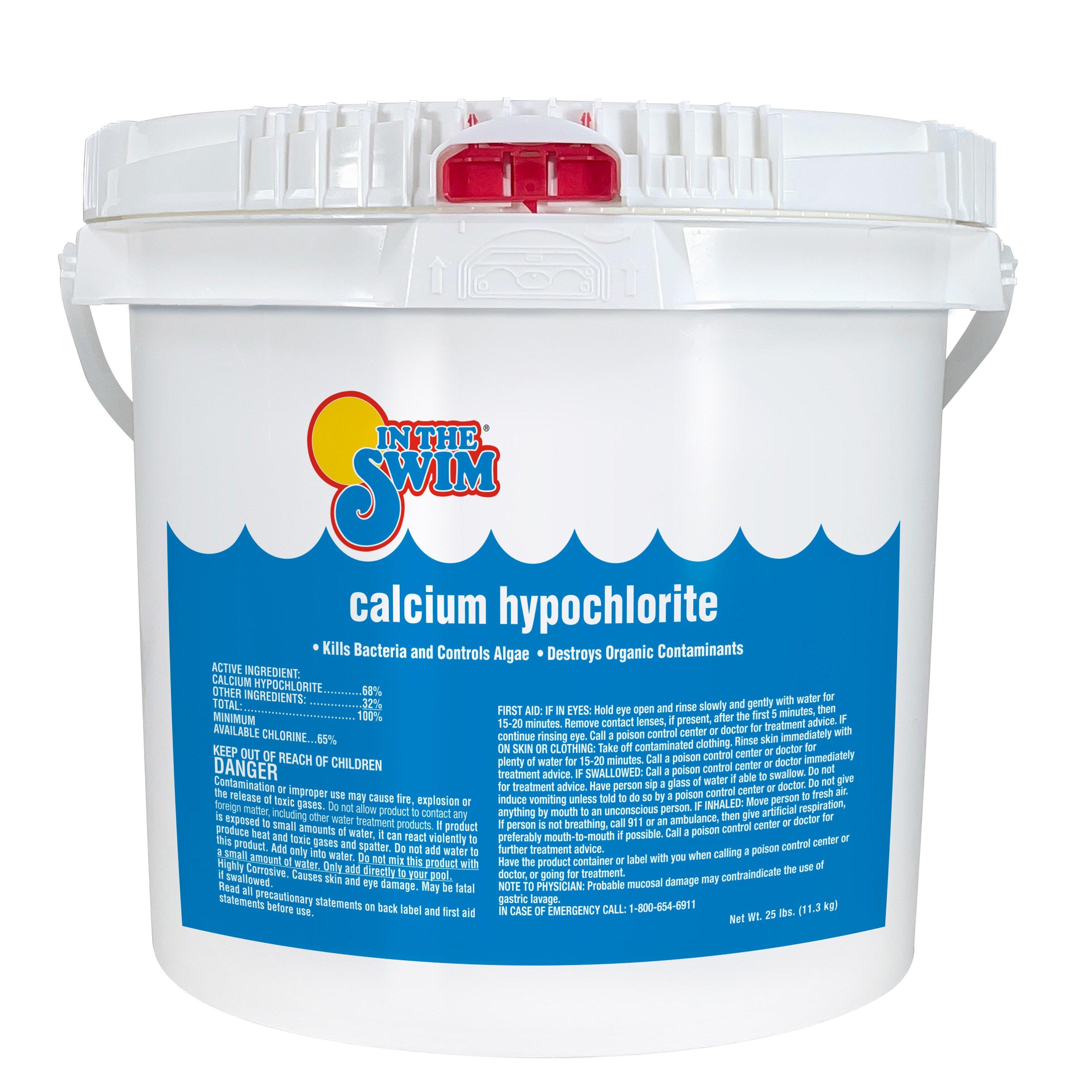 In The Swim  Calcium Hypochlorite Pool Shock Bucket  50 lbs.