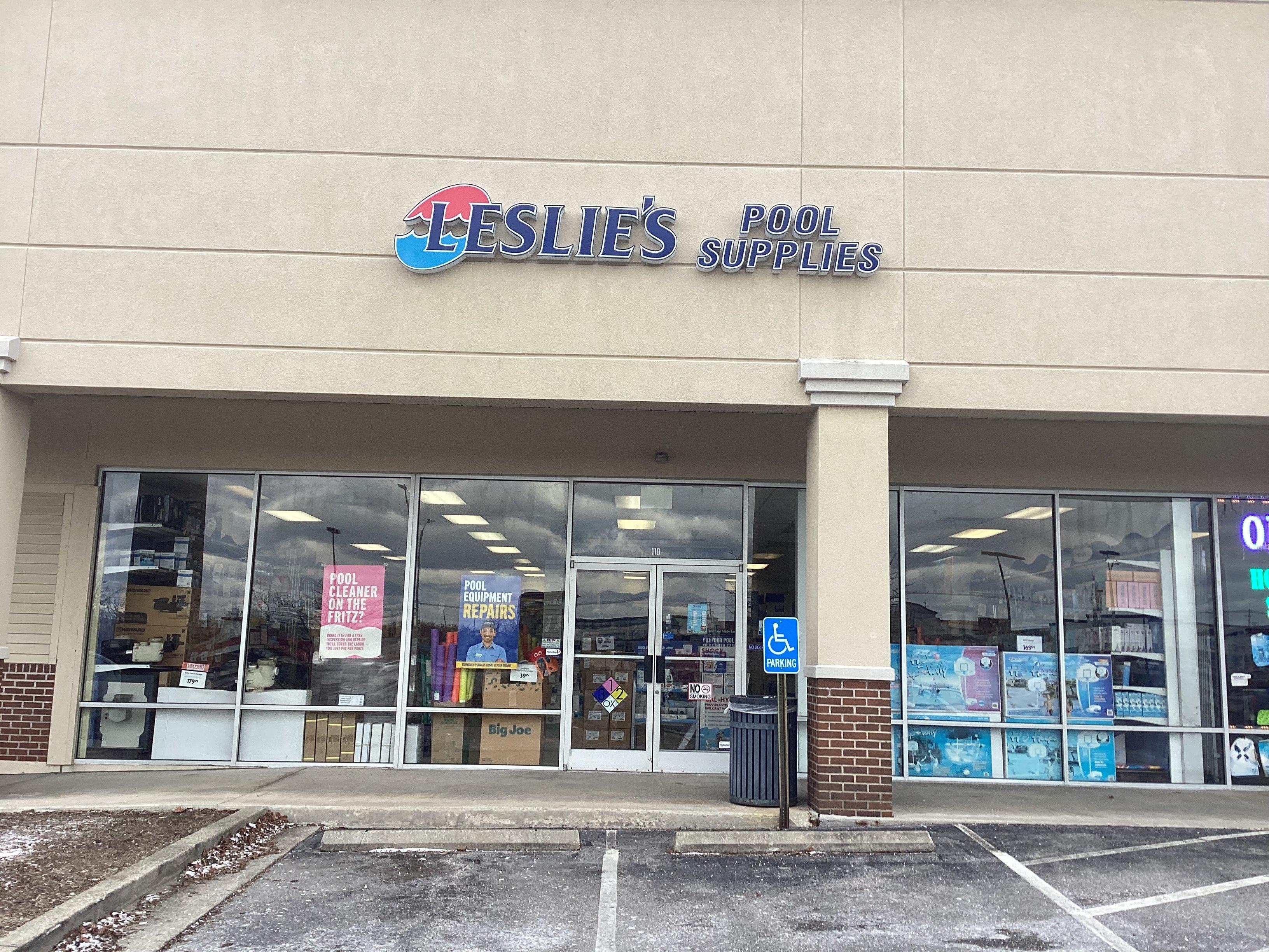 an image of a Leslie's storefront