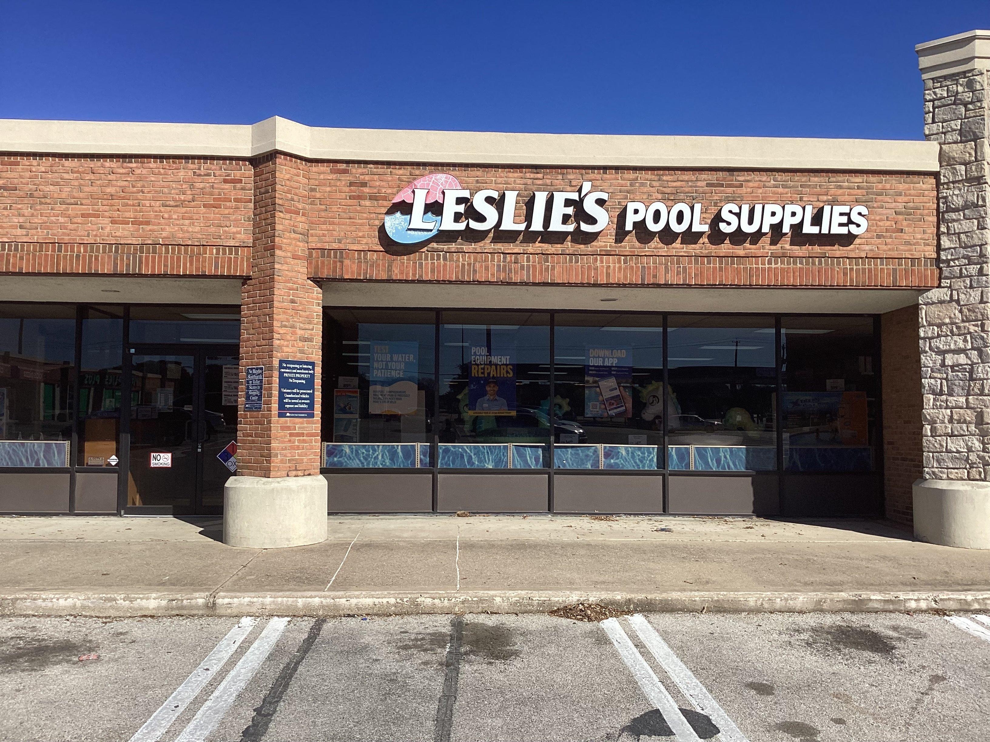 an image of a Leslie's storefront