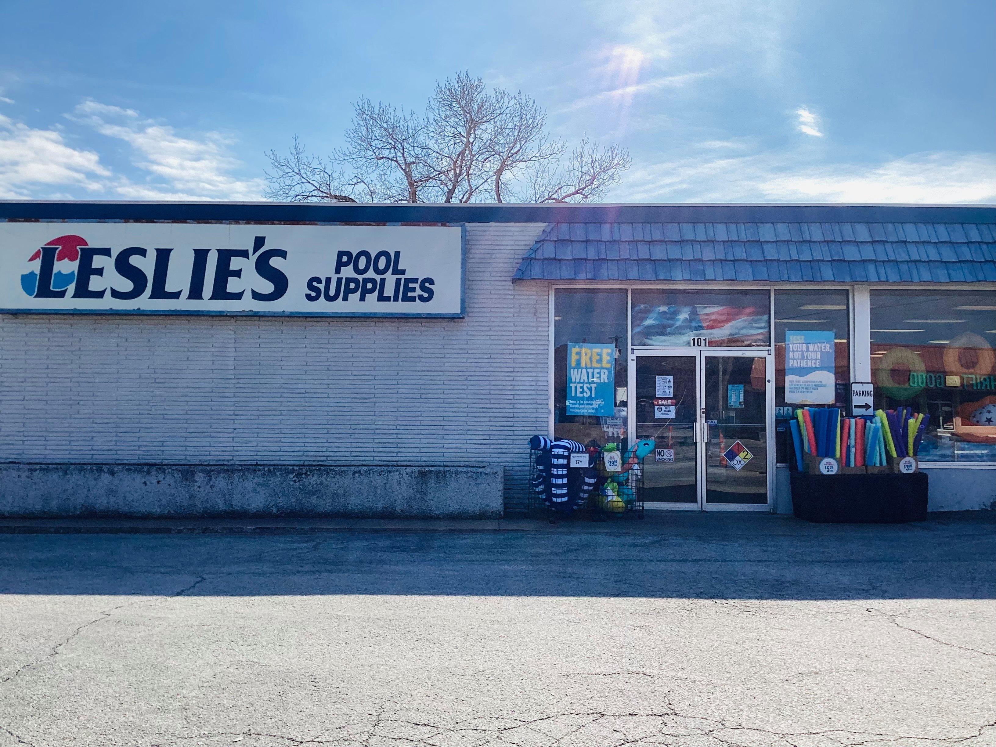 an image of a Leslie's storefront