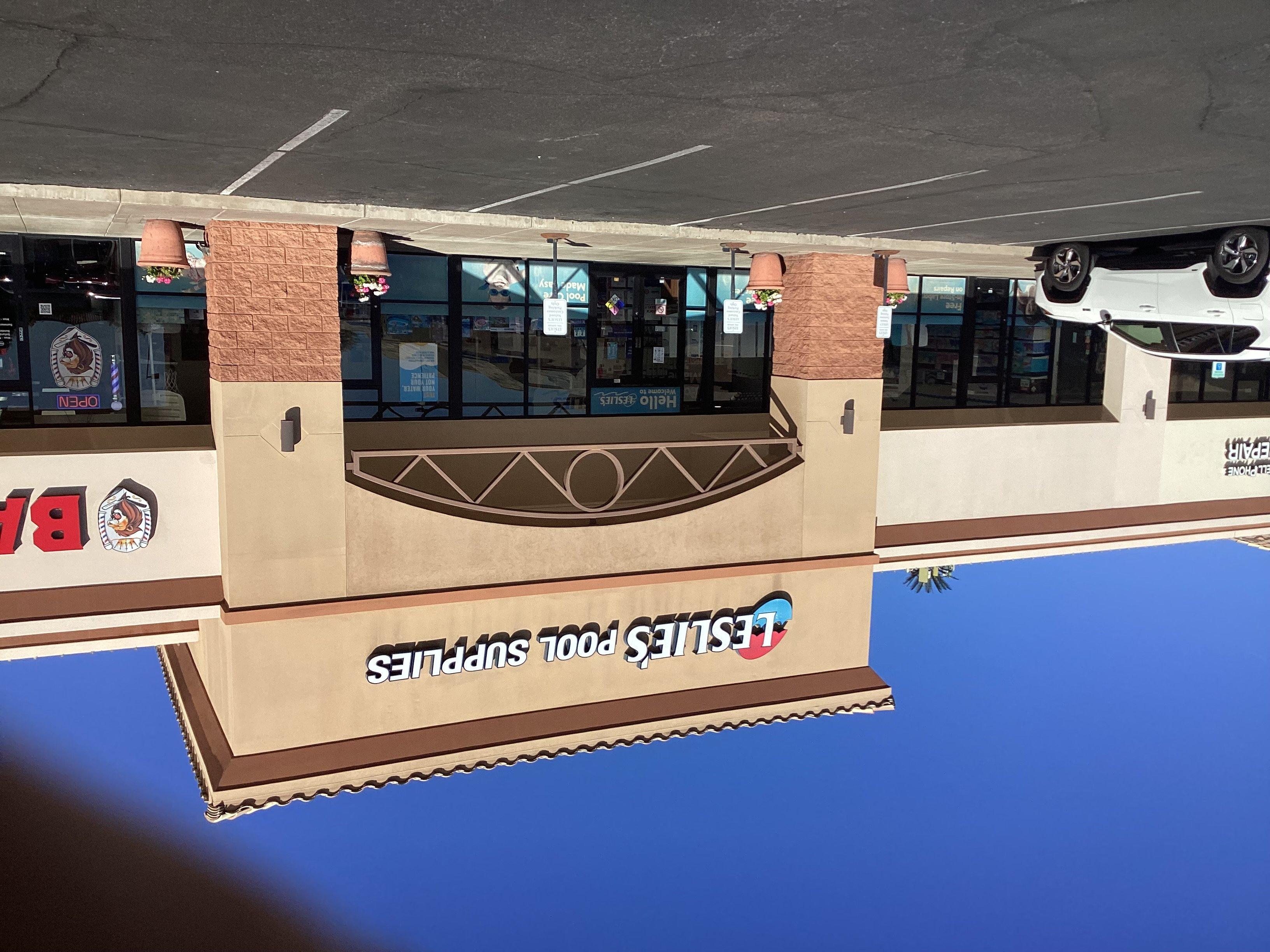 an image of a Leslie's storefront