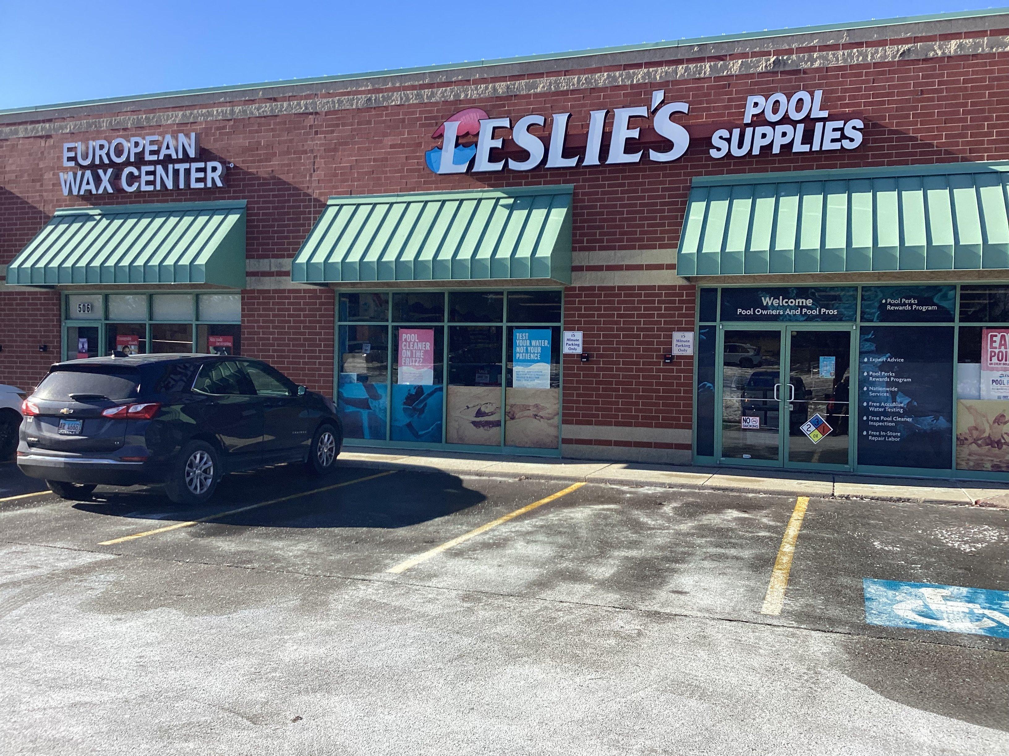 an image of a Leslie's storefront