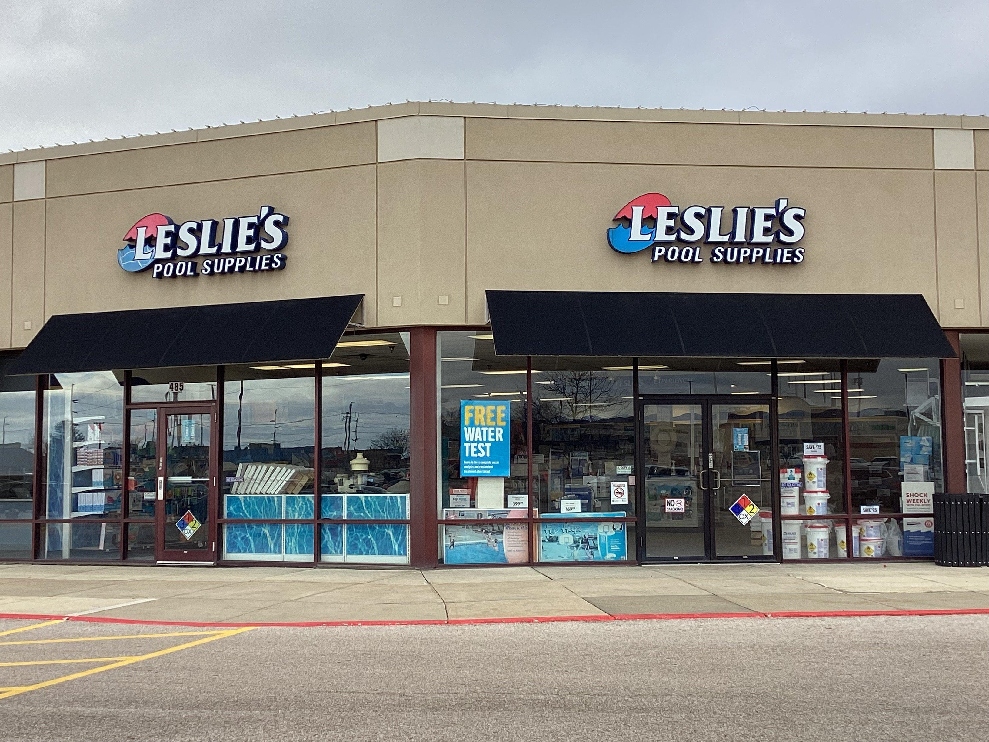 an image of a Leslie's storefront
