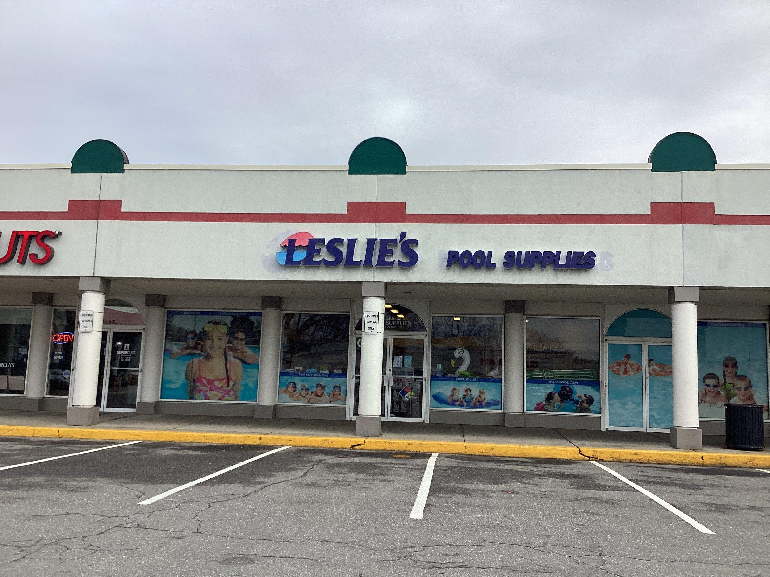 an image of a Leslie's storefront