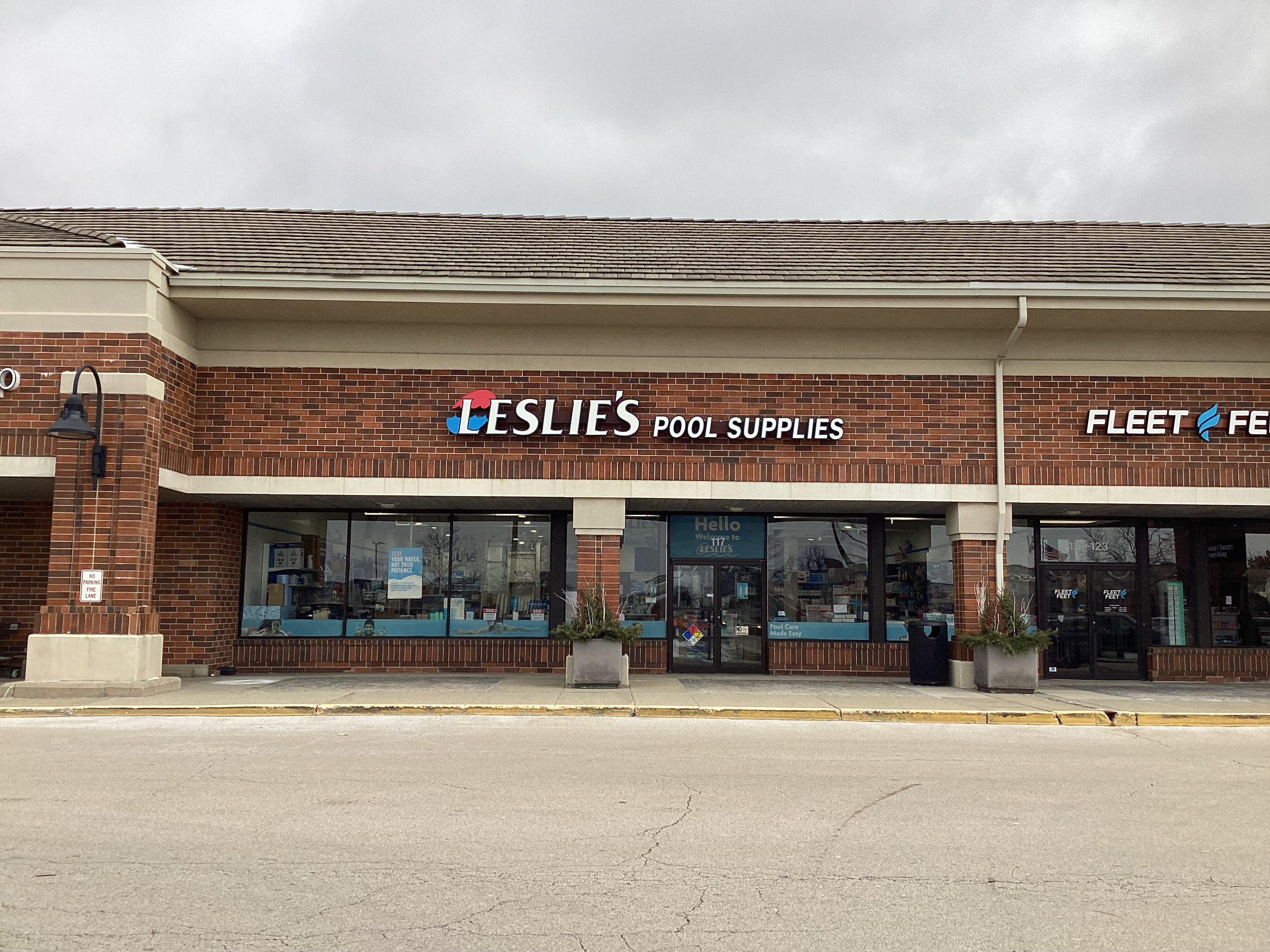 an image of a Leslie's storefront