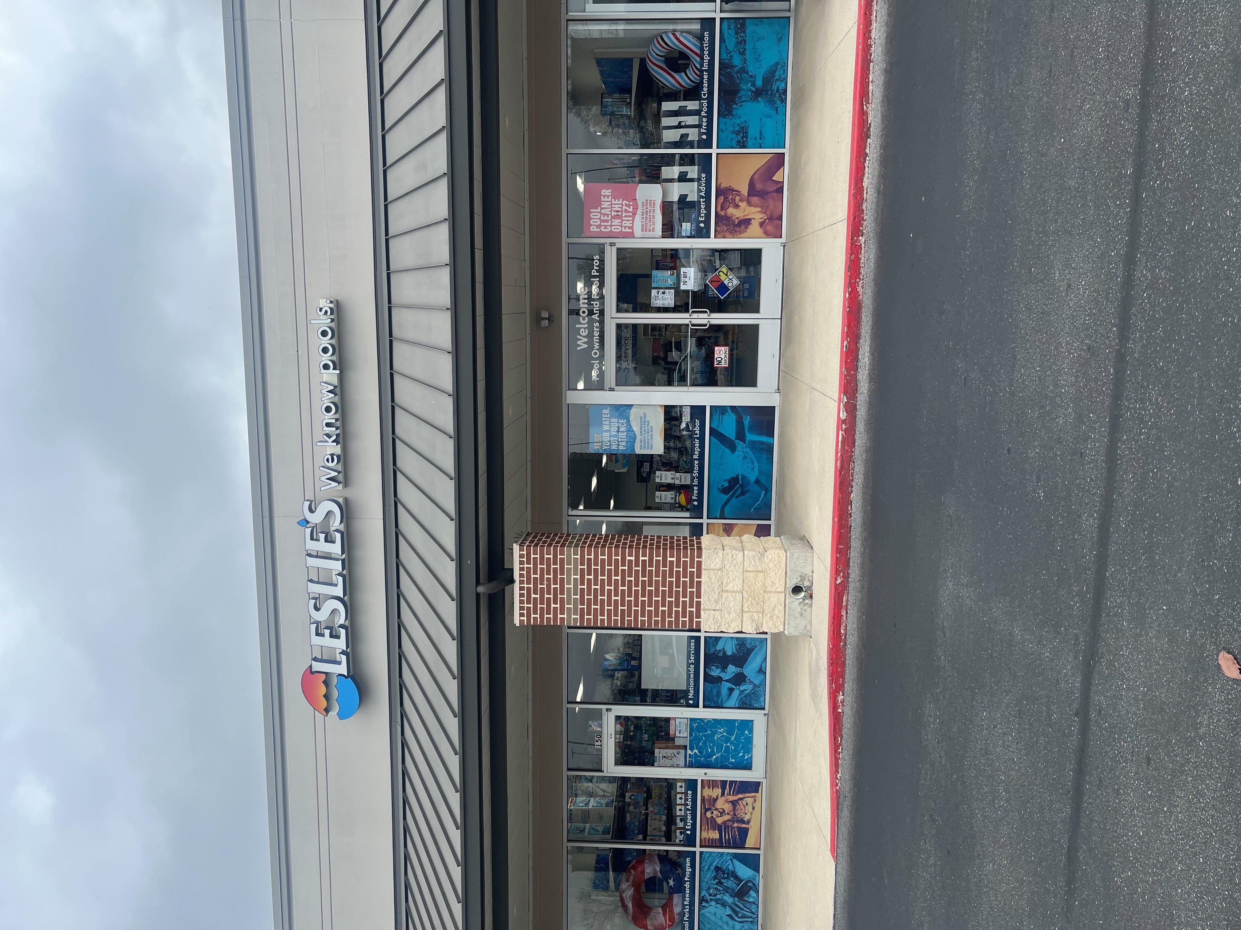 an image of a Leslie's storefront