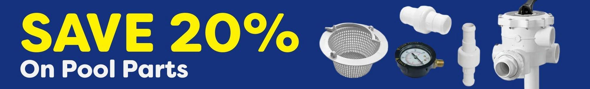 20% off pool parts