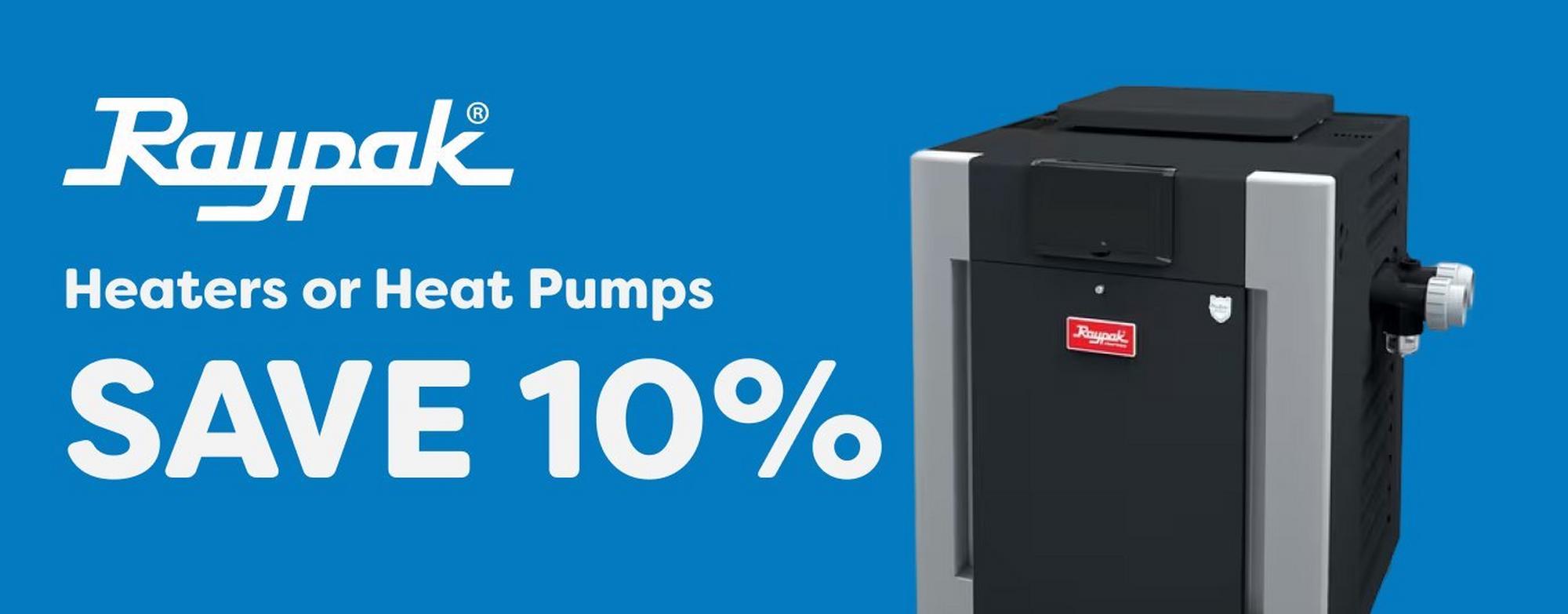 10% off raypak heaters