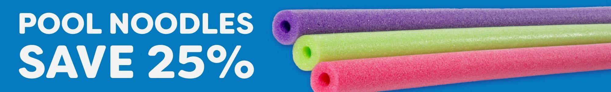 Up to 25% off pool noodles