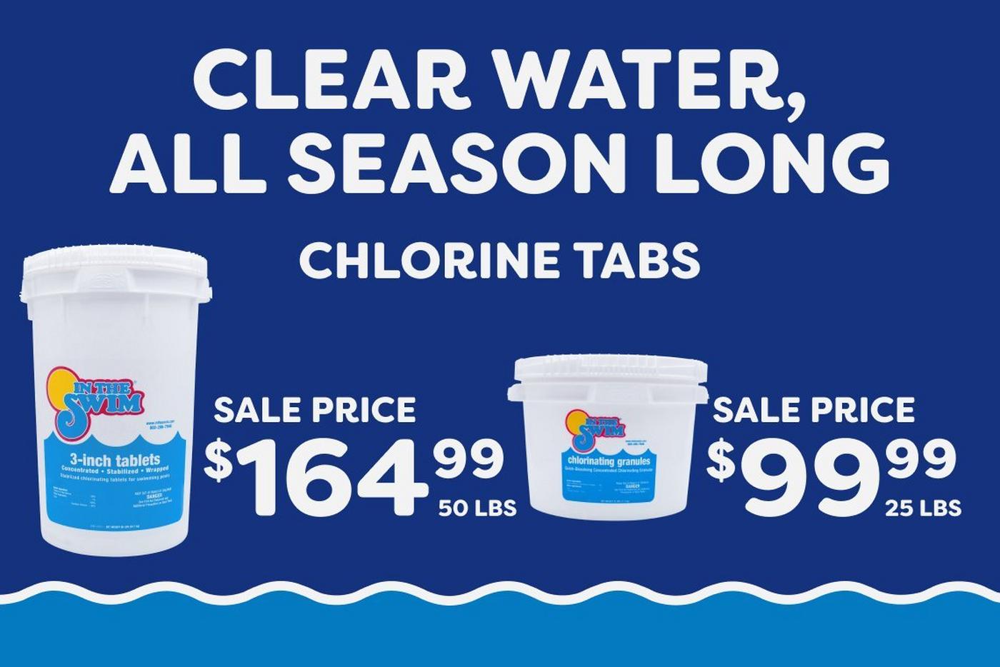 $164.99 50 lbs Tabs and $99.99 25 lbs Tabs