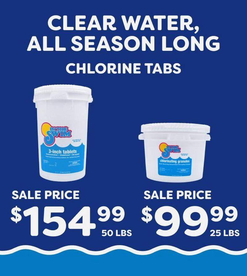 $154.99 50 lbs Tabs and $99.99 25 lbs Tabs