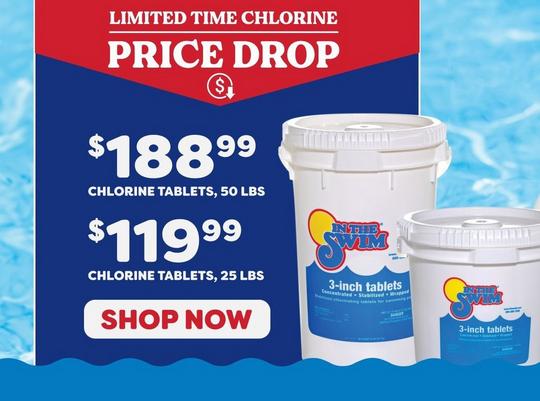 $199.99 50 lb. Chlorine Tabs