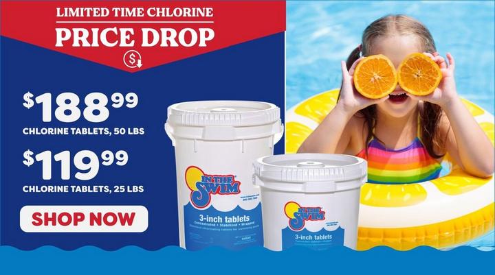 $199.99 50 lb. Chlorine Tabs