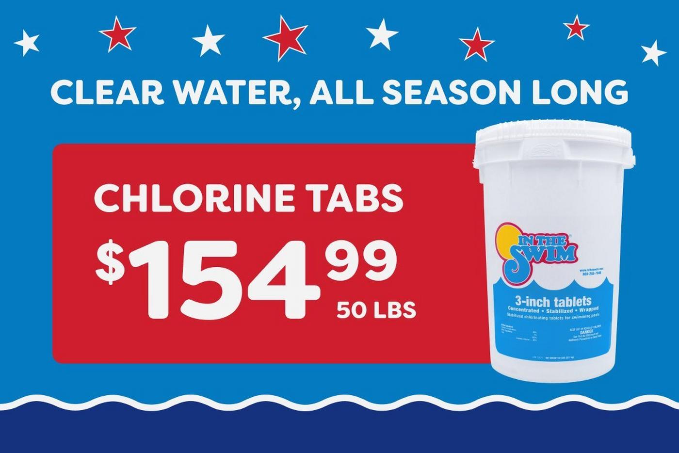 $154.99 50 lbs Tabs and $99.99 25 lbs Tabs